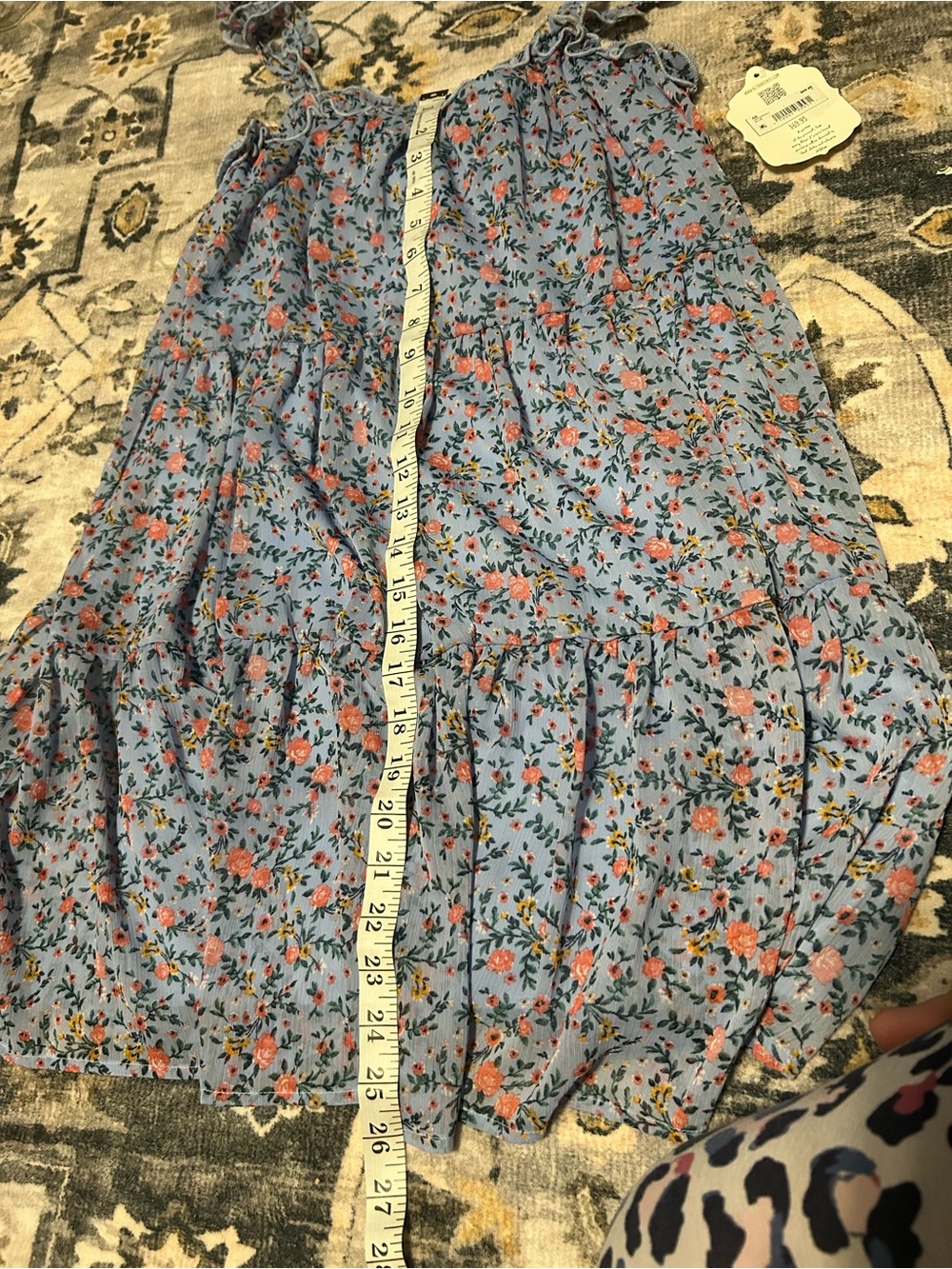 Altar’d State Blue Floral Mini Dress – Size M (NWT) - Picture 6 of 7